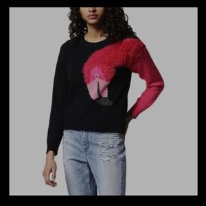 Diesel Black and Pink Flamingo Sweater